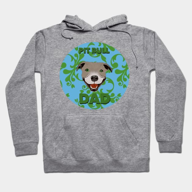 Pit Bull Dad Hoodie by Milasneeze